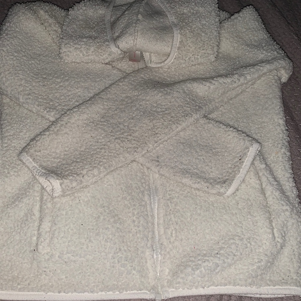 Fuzzy White Jacket